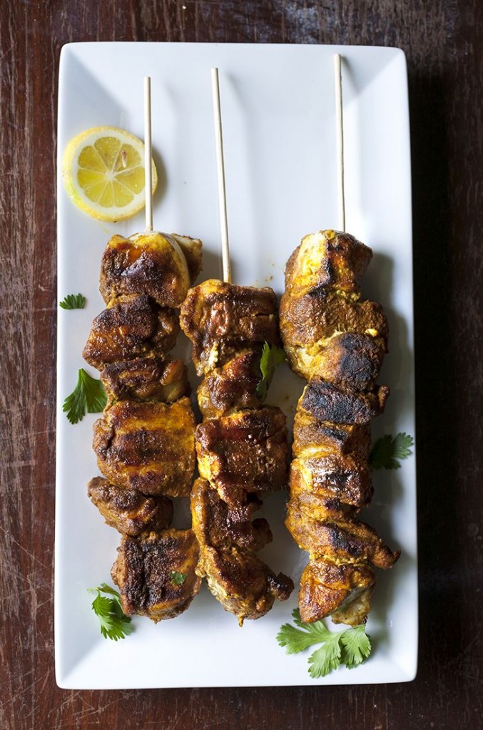 Grilled Moroccan Chicken Skewers