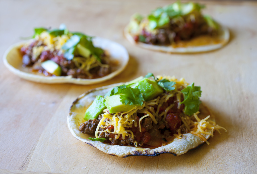 Classic Beef Tacos with Chipotle Tomato Salsa