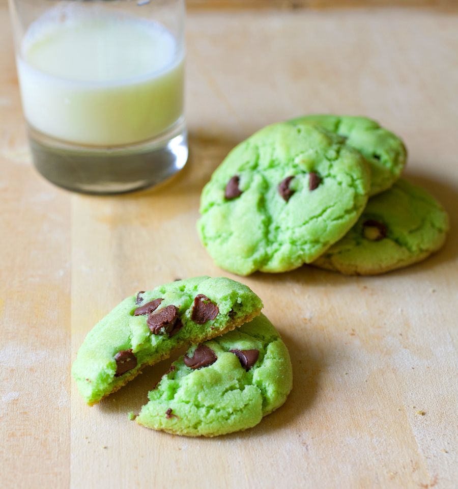 Mint Chocolate Chip Cookies 