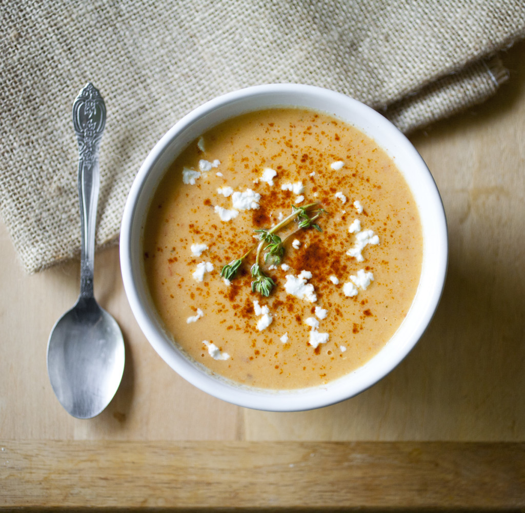Roasted Red Pepper and Cauliflower Soup 2