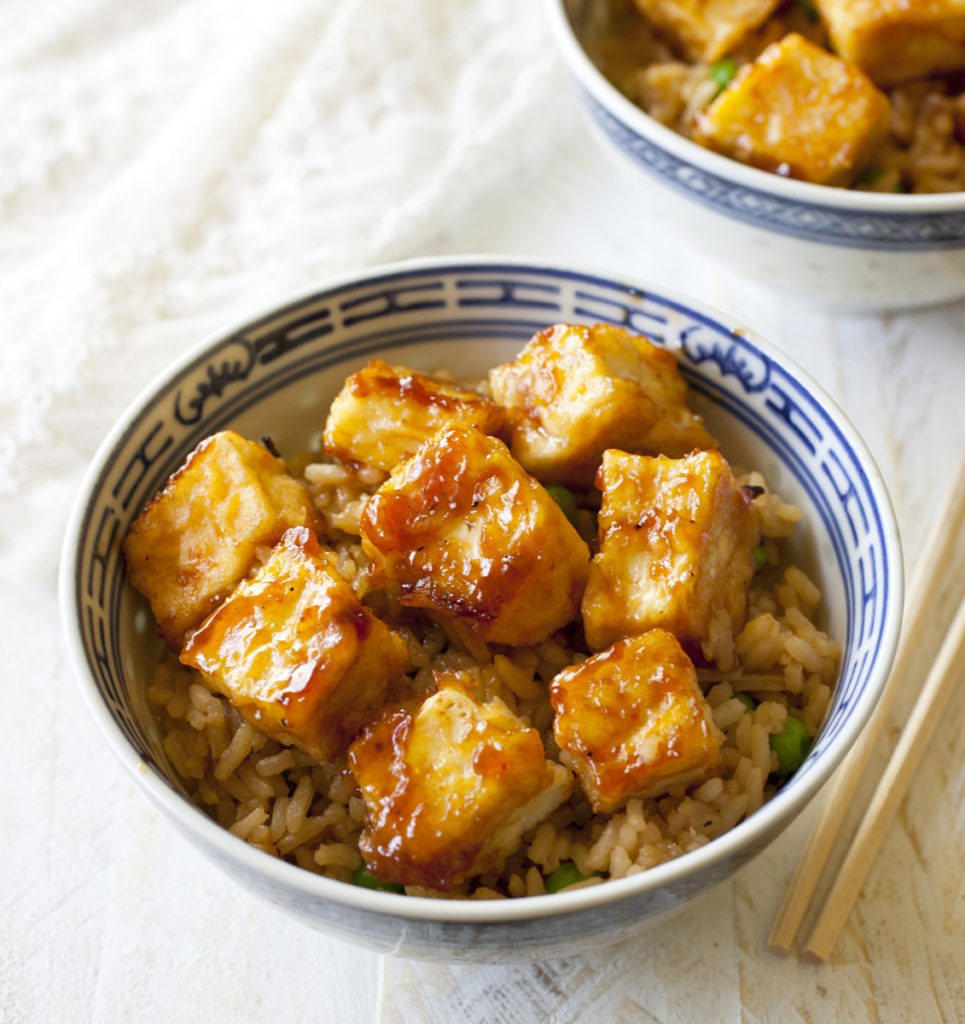 Sweet & Sour Tofu and Rice Bowls