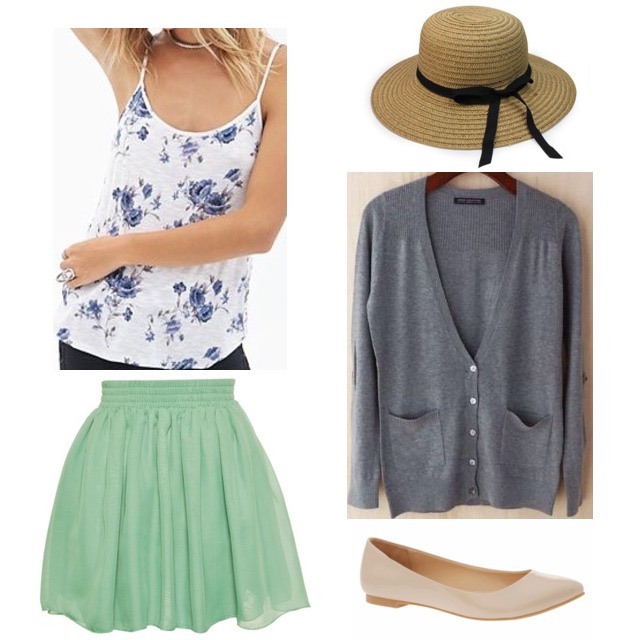Mint & Blue Floral