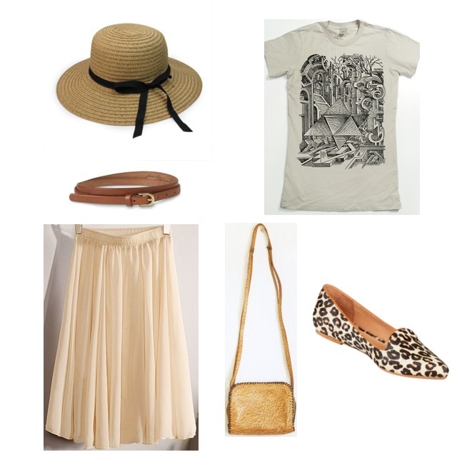 Graphic Tee Outfit Set