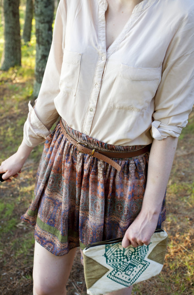 Button Down & Paisley Skirt - Partial Ingredients
