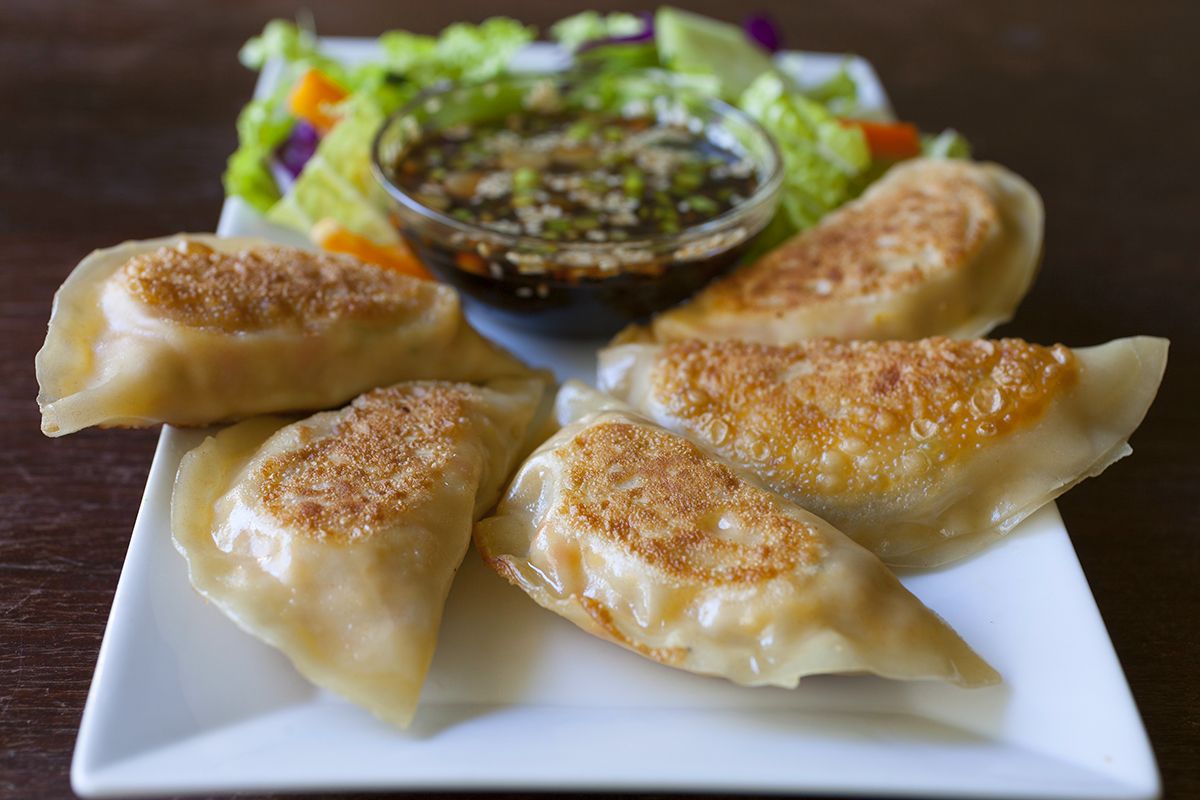 Tofu and Kimchi Mandu (Korean Dumplings) - Partial Ingredients