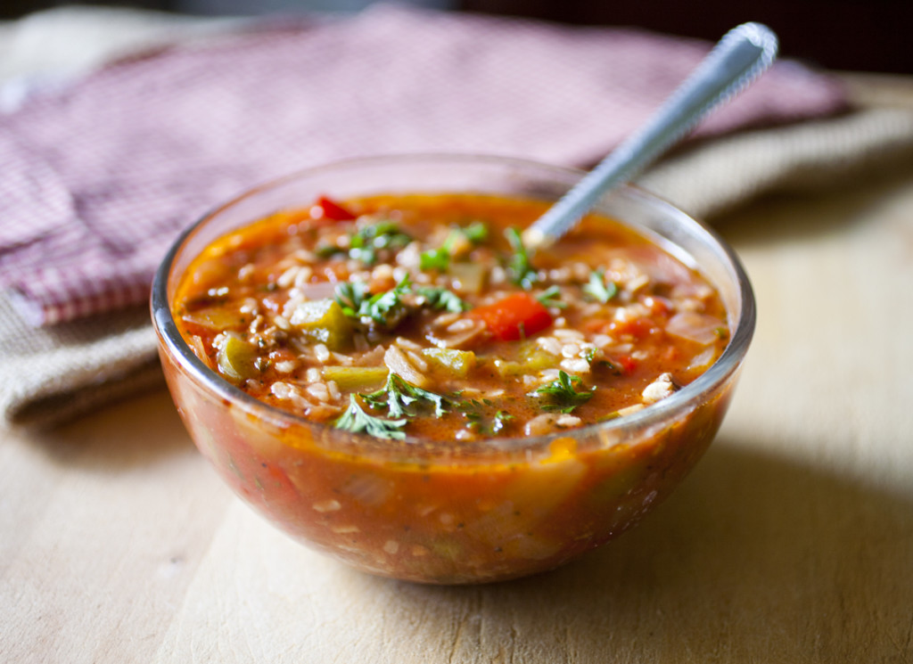 Stuffed Pepper Soup - Partial Ingredients